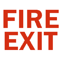 fire escape route signs8